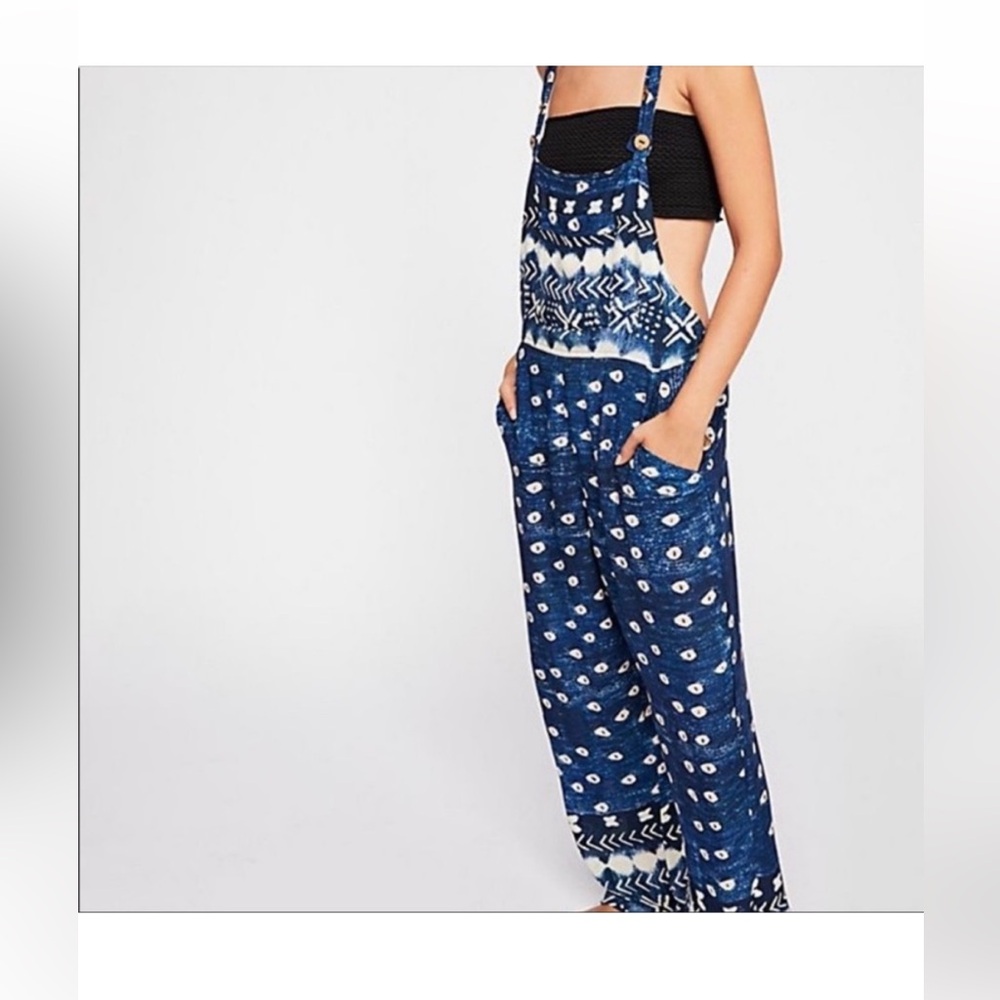 Jen’s Pirate Booty by Free People Napoli Overalls Size M/L